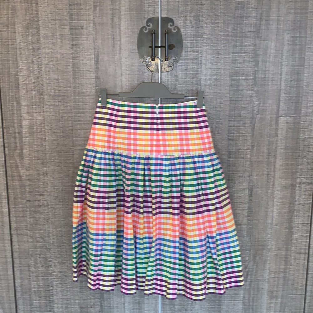 J Crew Tie Front Rainbow‎ Skirt - Picture 8 of 14